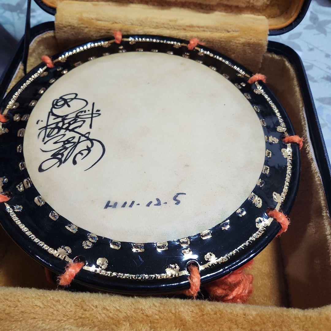 締太鼓、下方台、ケース入り