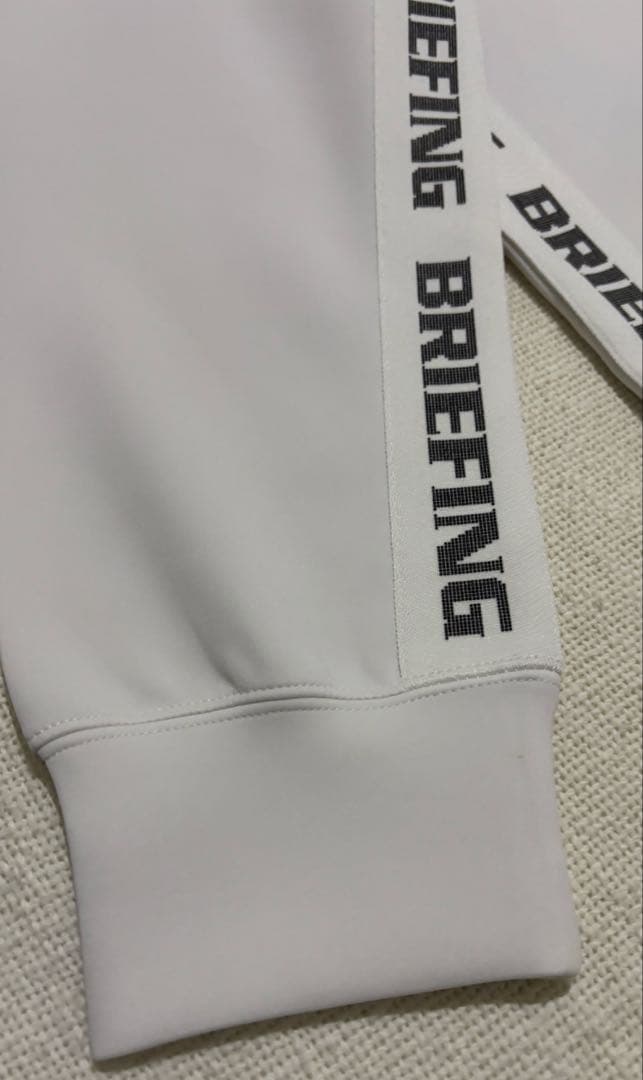 ブリーフィングゴルフMENS SIDE LOGO LINE CREW NECK