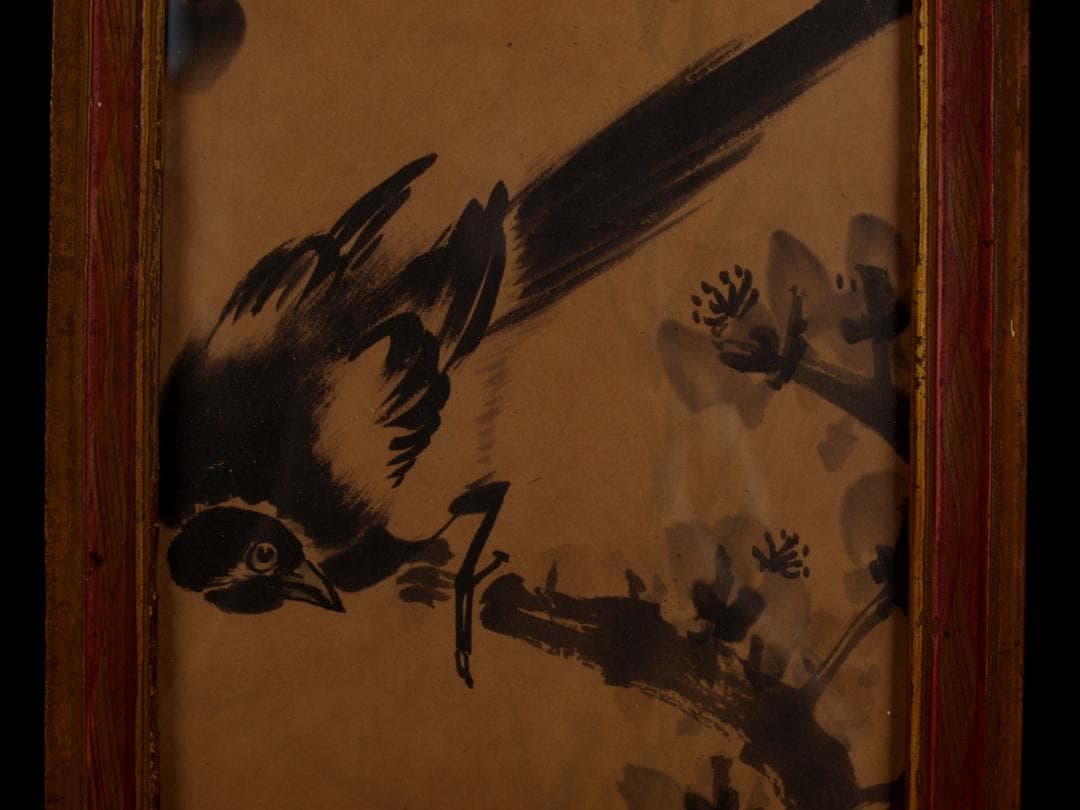 中国近代　古掛け軸中国民間画家 肉筆保證 唐物 AK1584A10-4