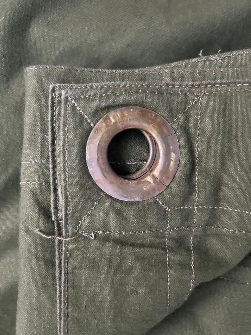 ルーマニア軍幕オリーブ二枚組 連結ボタンベルト付き