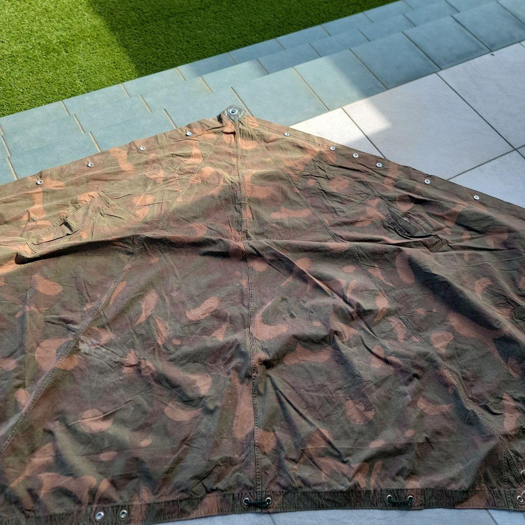 ハンガリー軍幕　ハリケーンカモ　二枚セット　純正ポール、ペグ付き