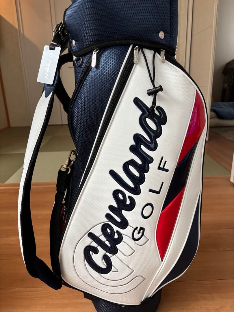 Cleveland Golf キャディバッグ ネイビー/ホワイト/レッド