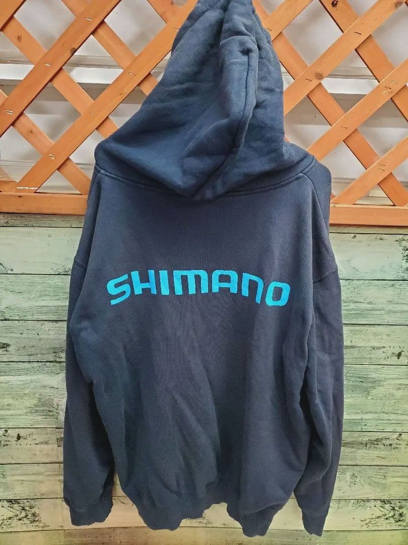 【レア限定品】SHIMANO シマノ ジップ パーカー XXL ネイビー