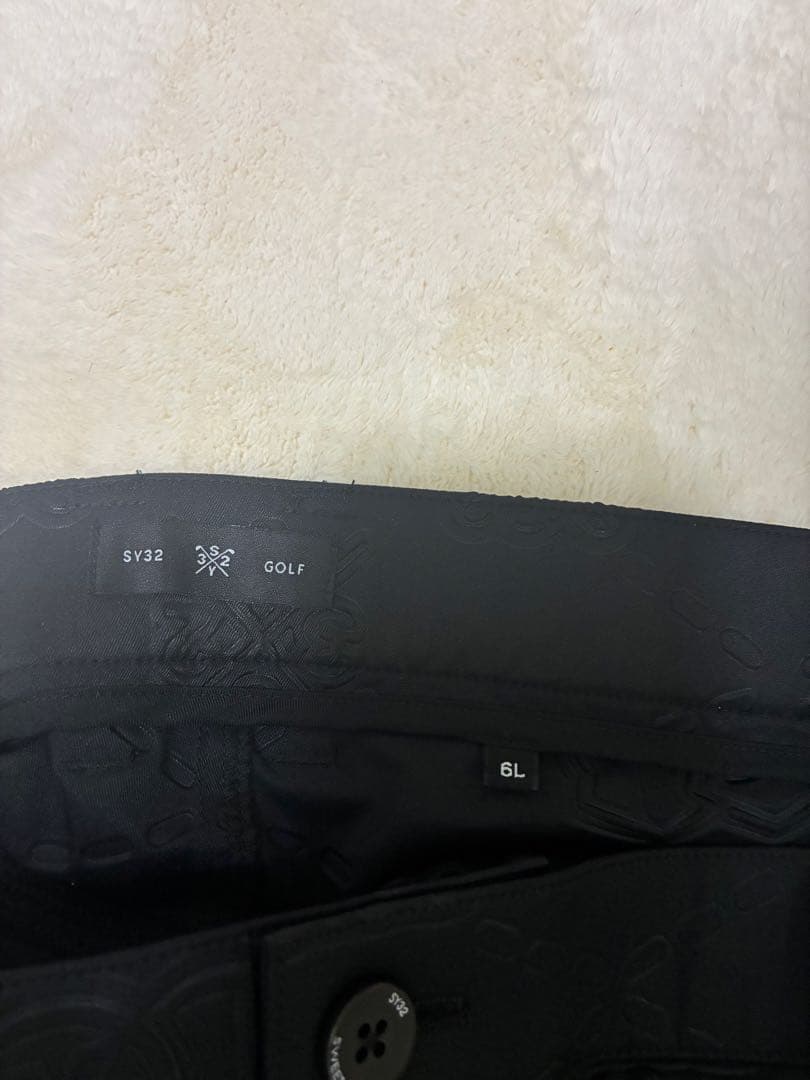 SY32GOLF ブラックパンツ6L