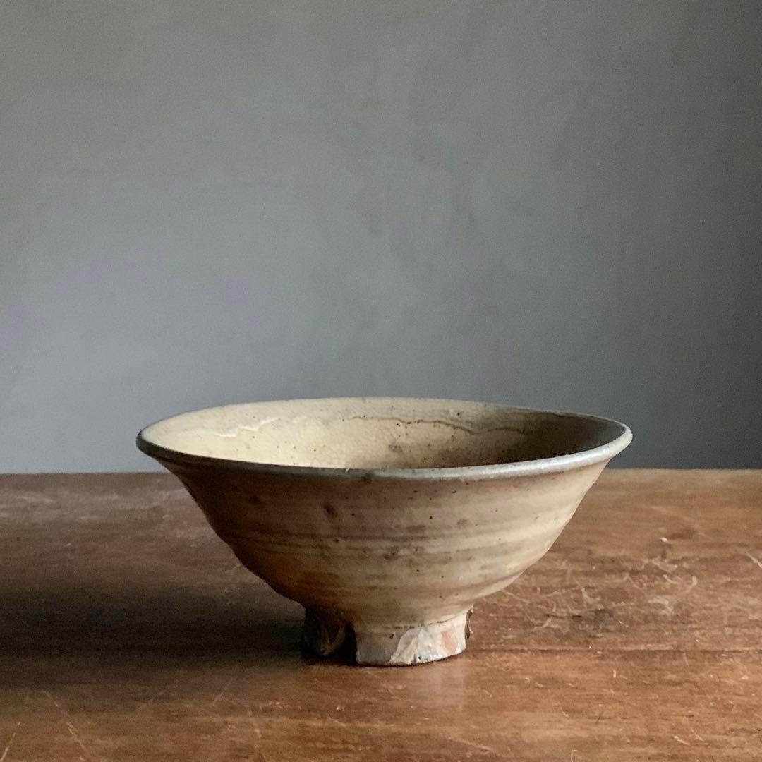 古萩 茶碗 江戸時代 茶道具 古道具 古美術 アンティーク 萩焼