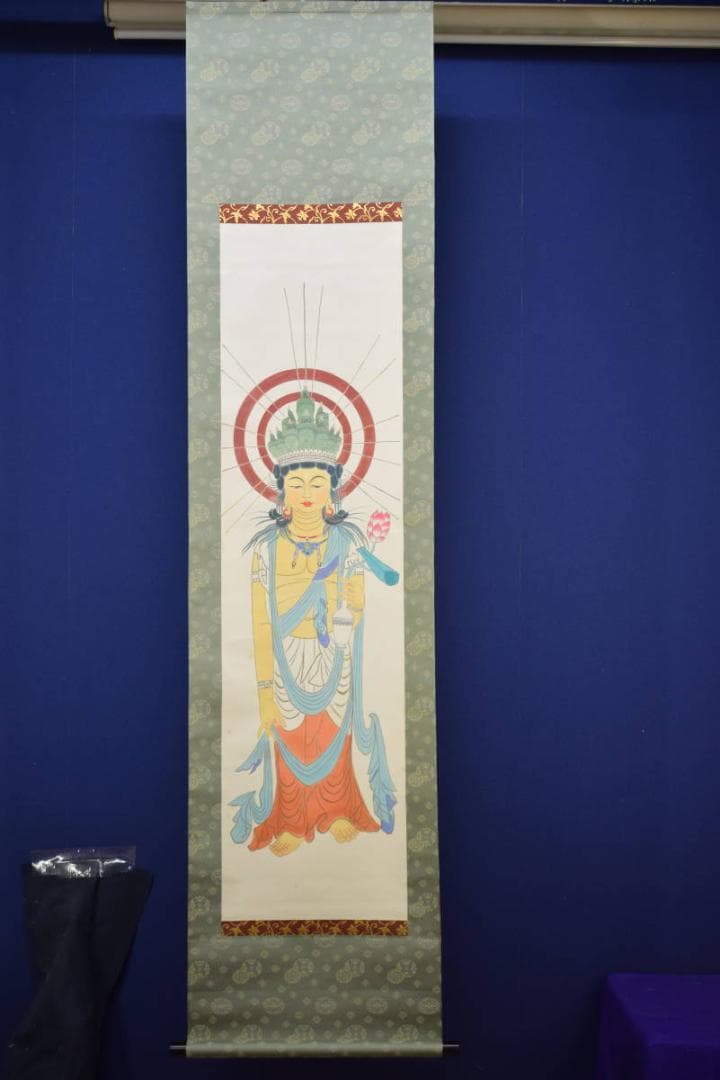 不詳/作者不明/観音図/布袋屋掛軸HF-758