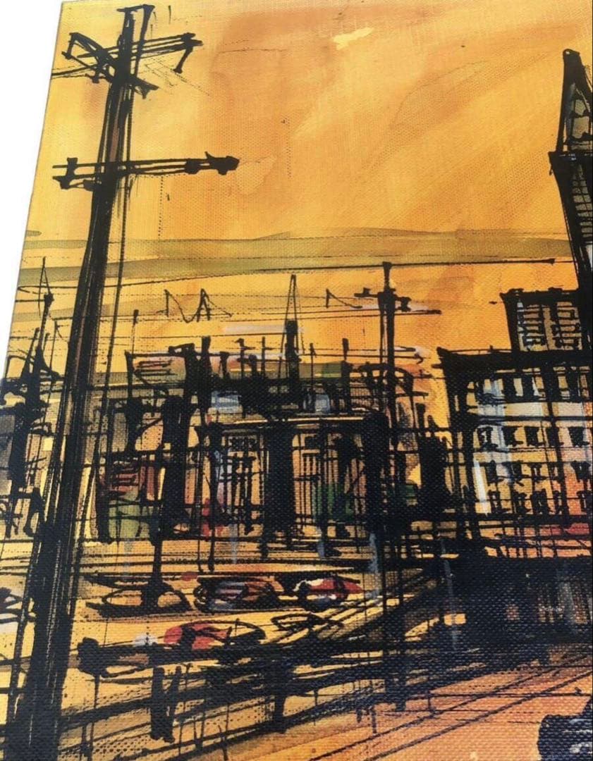 1967年　T.TOMIYA 頓宮隆輔　8号『風景画』/画寸46cm×38cm/