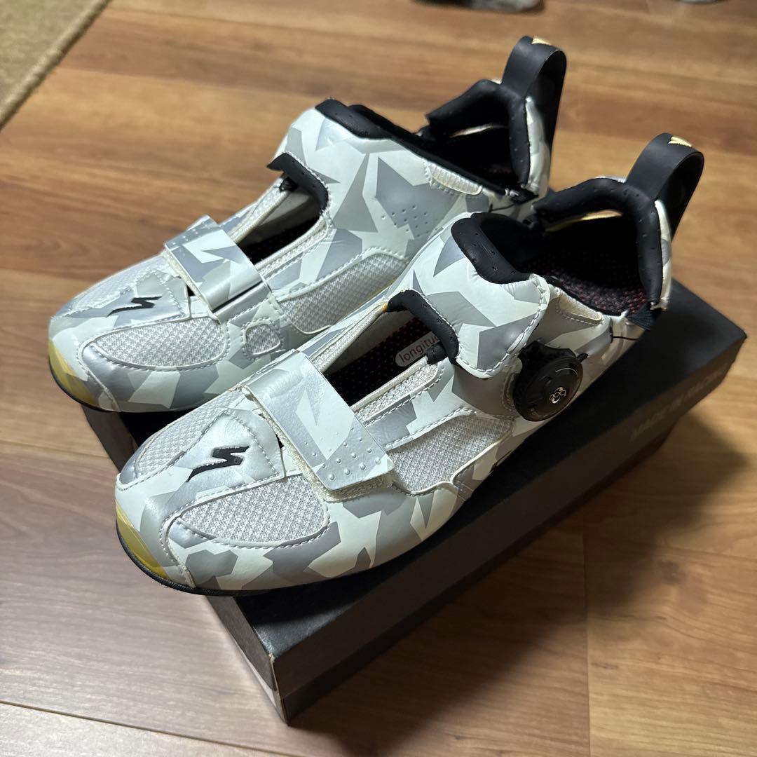 S-Works trivent 自転車シューズ ホワイト・グレー・ブラック