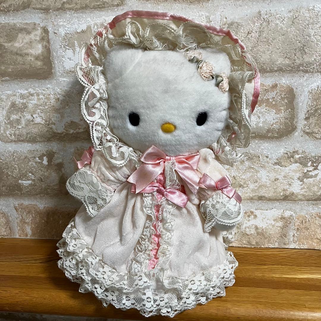 激レア　ハローキティ フレンチスタイル ぬいぐるみ　レトロ