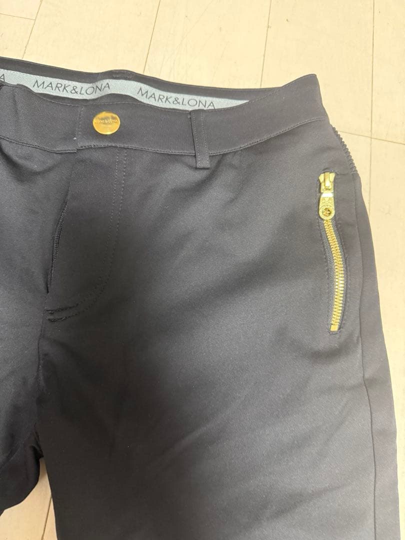 MARK&LONA★Lサイズパンツ★ブラック