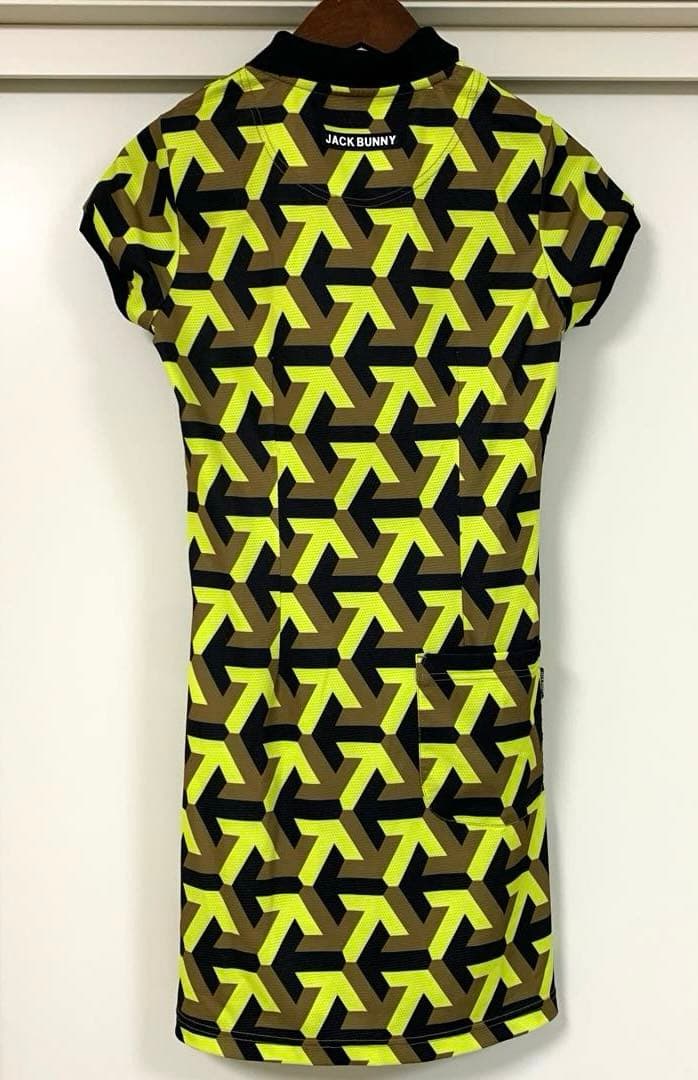 美品　ジャックバニー Jack Bunny ポップコーン鹿の子半袖ワンピース