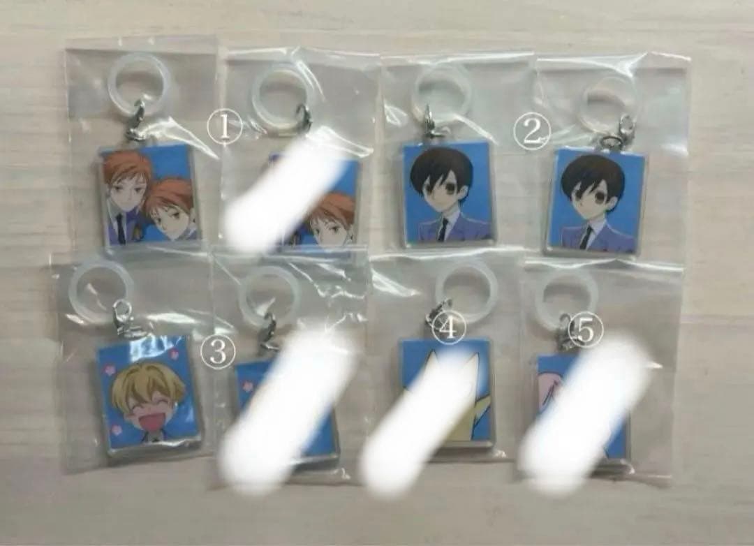 桜蘭高校ホスト部 ふらっとめじるしアクセサリー 8点