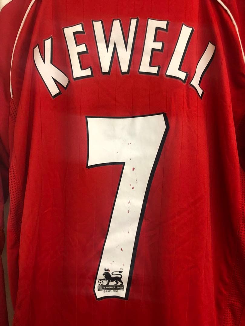 リバプール　ハリー　キューウェル　サッカーゲームユニフォーム　シャツ　長袖激レア