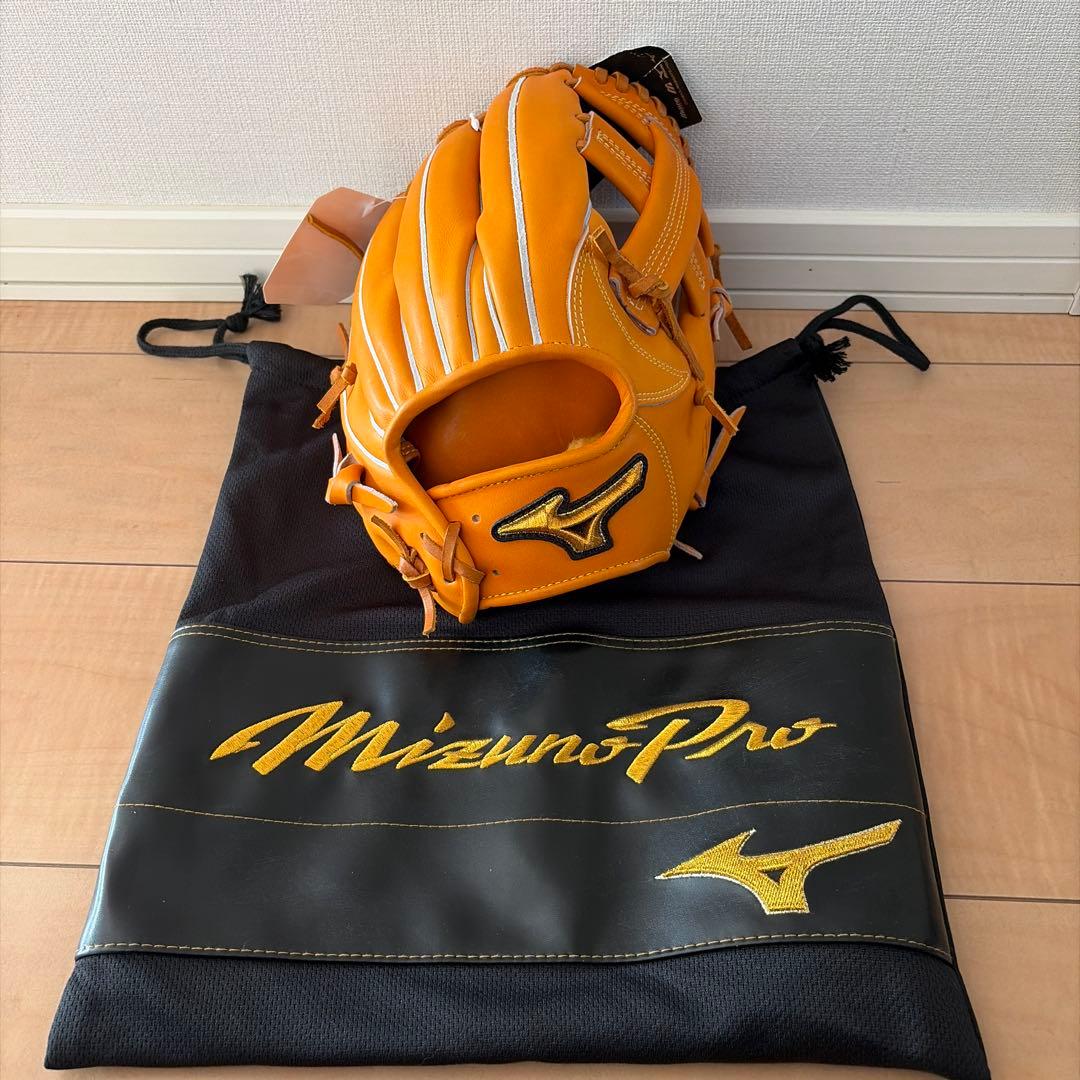 MizunoPro 硬式グローブ オレンジ