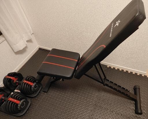 可変式ダンベル 24kg×2 トレーニングベンチ