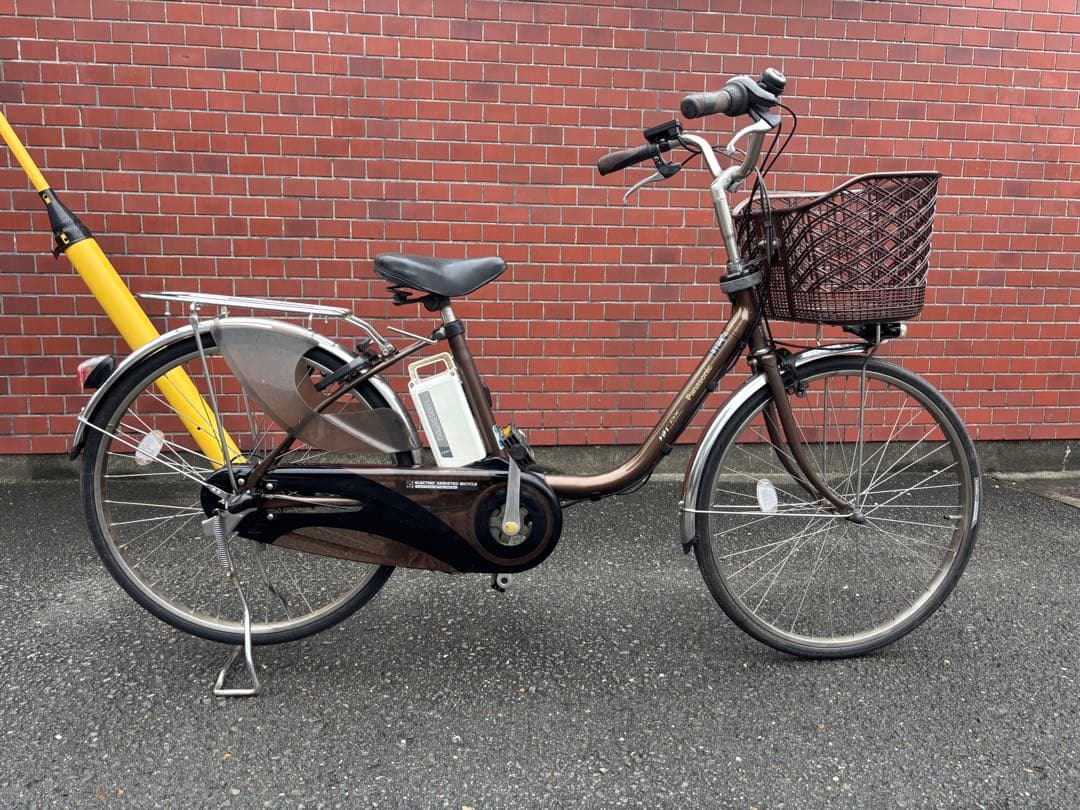 古着Panasonic 電動アシスト自転車 ブラウン