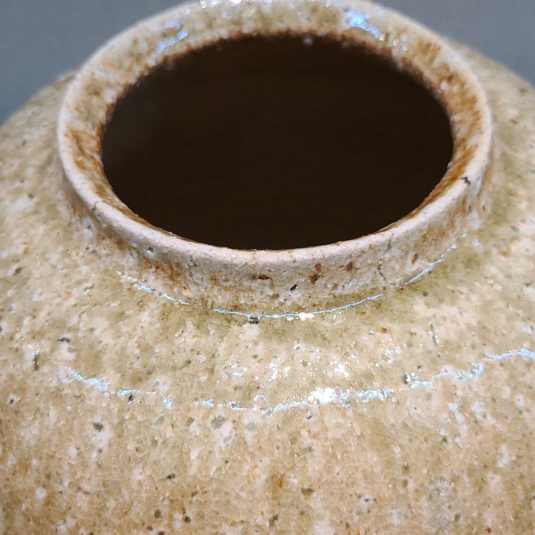 信楽焼 神崎継春作 壷 高さ9寸（約27cm） 共箱なし 本物保証