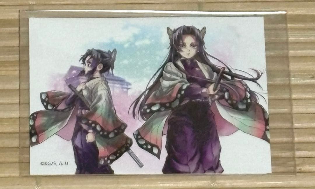 鬼滅の刃　ビッグアクリルスタンドキット ステッカー　しのぶ　カナエ