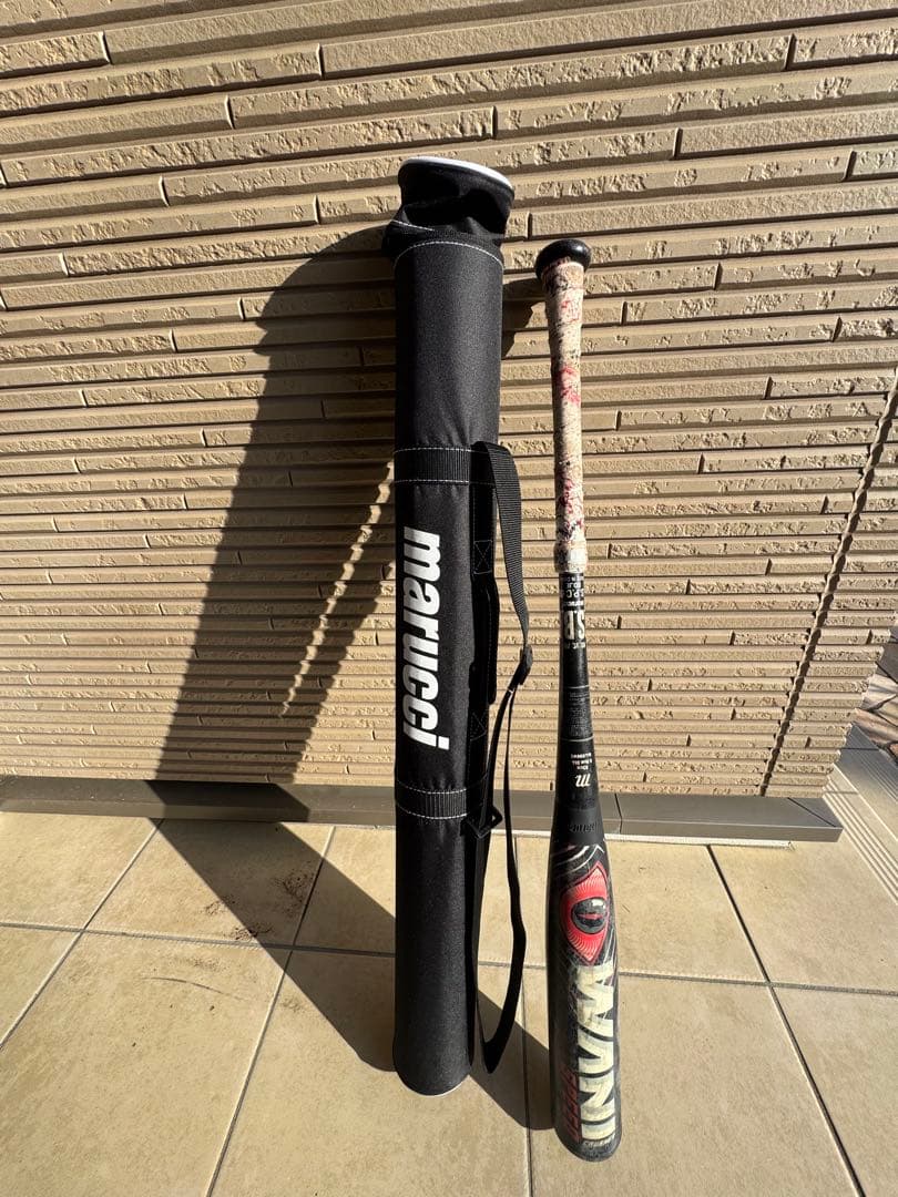 Marucci 赤ワニ 軟式バットとケース
