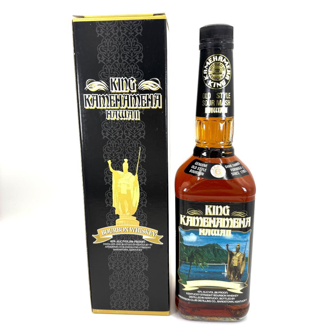 【ハワイ限定】キングカメハメハ バーボン 6年 750ml (箱あり)
