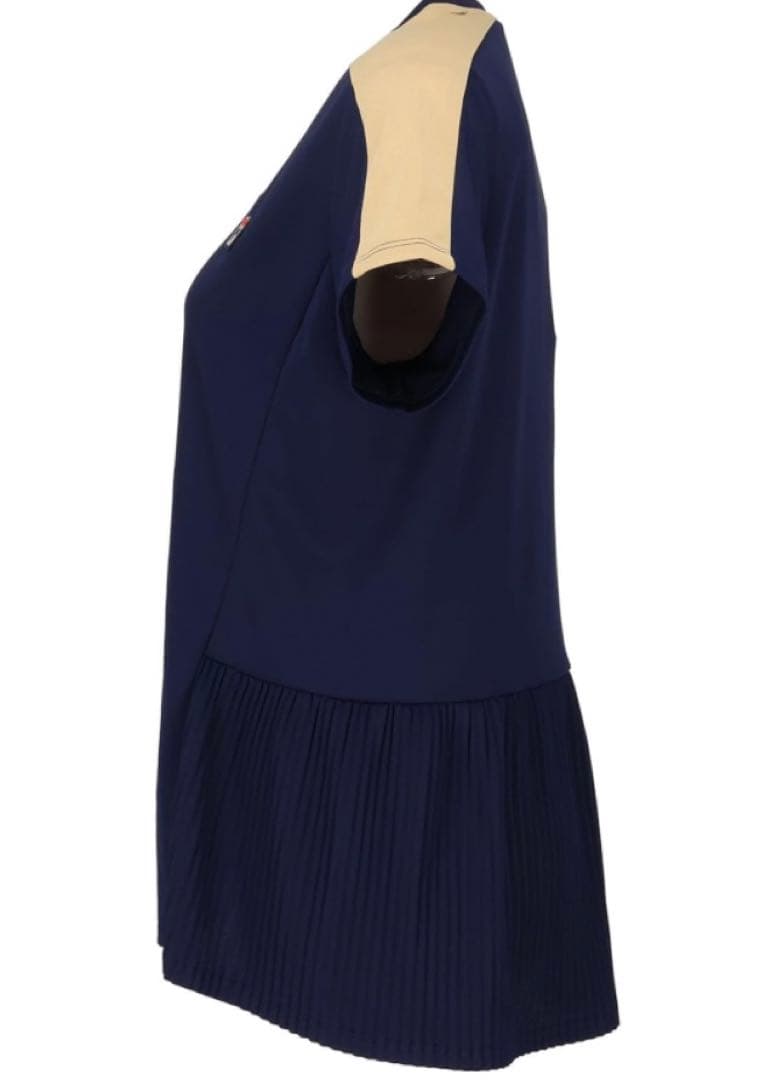 No.647 FILA スタイルアップ抜群ゲームシャツ☆NAVY☆XL☆