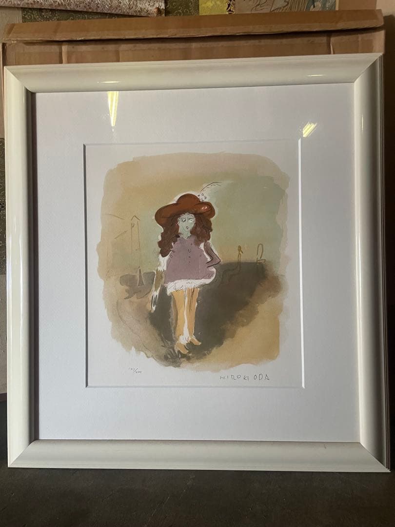 日本芸術院会員就任記念 織田広喜 オリジナルリトグラフ「少女」143/400