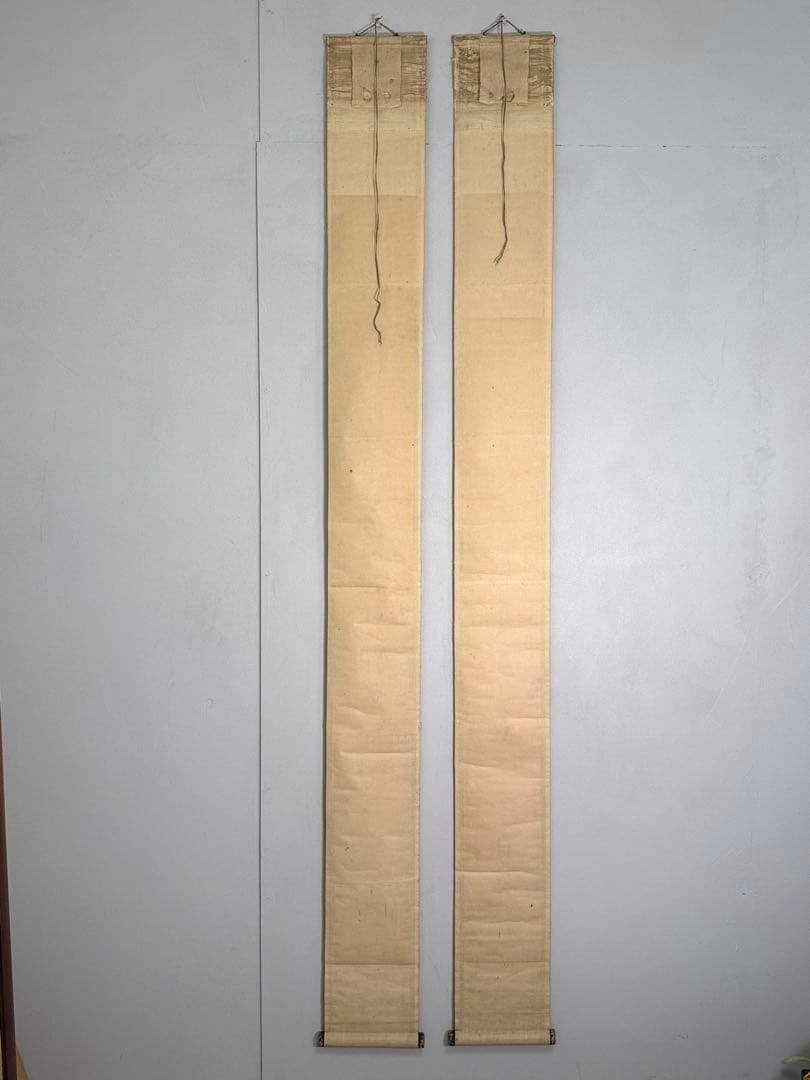 T19 江戸後期 文人画家 頼山陽「即事」詩一行双軸共箱 文政6年作品 掛軸