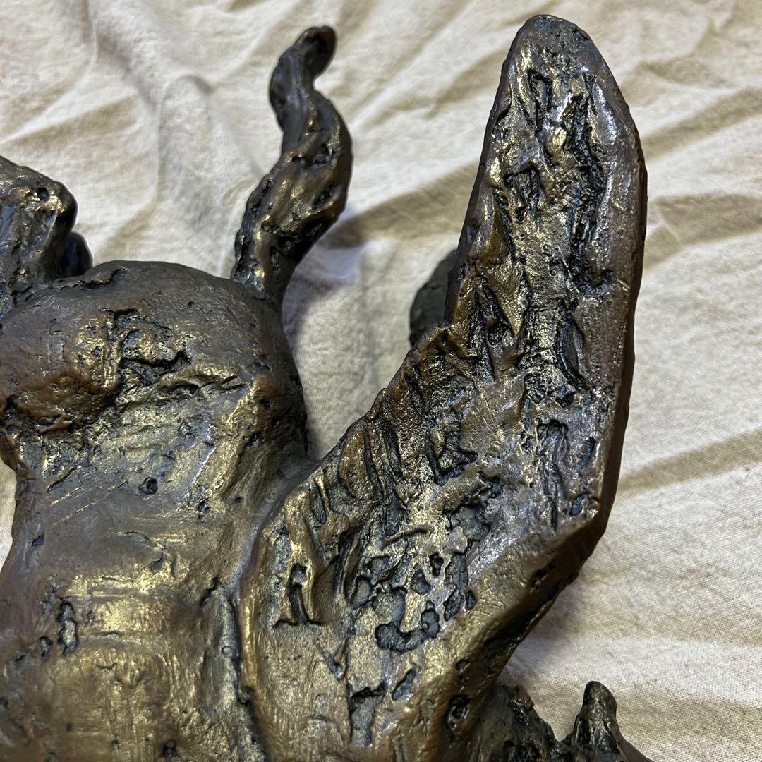 北村西望作 ブロンズ像 ペガサス 彫刻 春駒に題す 「春風」 置物 オブジェ 馬