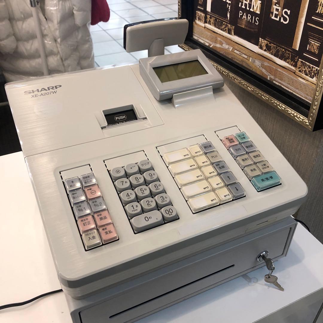 ピ*オ様 SHARP XE-A207W ホワイト レジスター