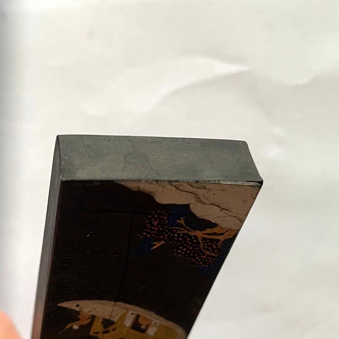 書道具　中国古墨　書畫墨 安徽省歙縣徽墨廠 桐油漆煙　63g