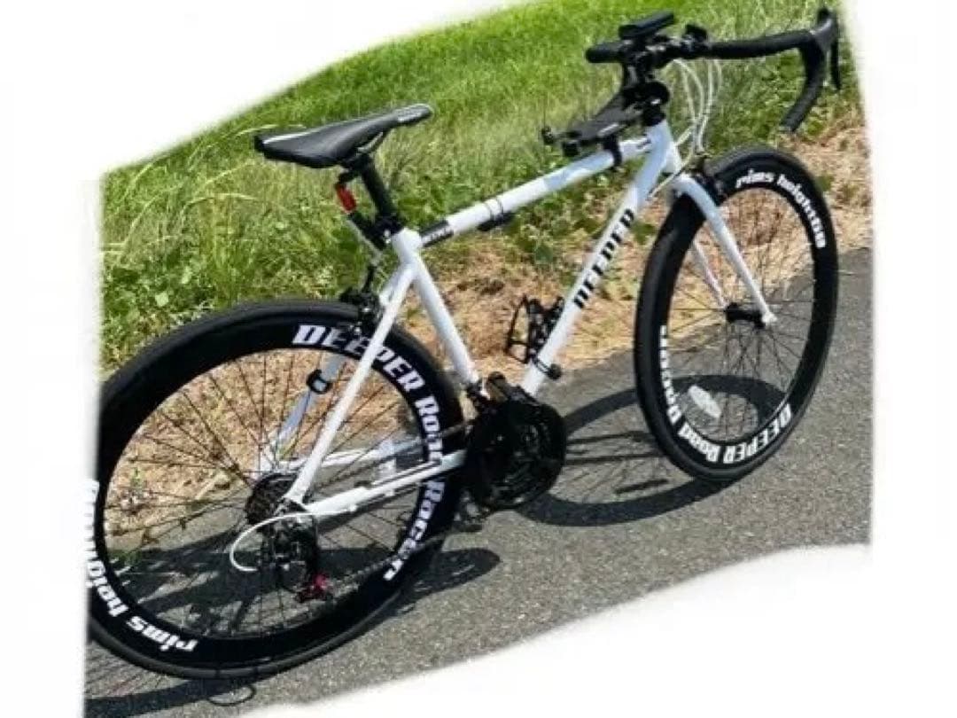 DEEPER ロードバイク ホワイト 60mmホイール