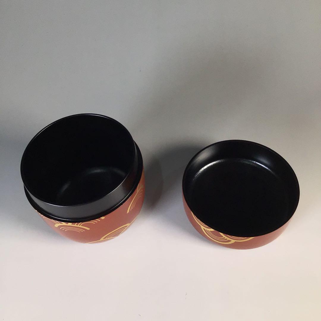 Ｍ２７９　棗　『小坂修斉作』『青海波蒔絵』『妹塗』『大棗』　共箱　茶道具