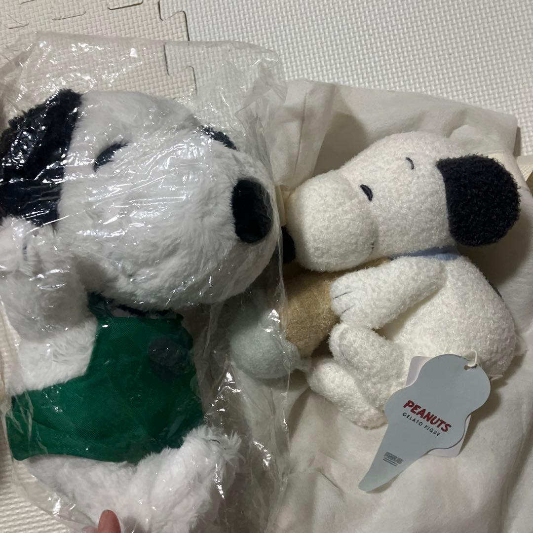 タイムセール2点新品未使用★スヌーピー ぬいぐるみ ジエラートピケ