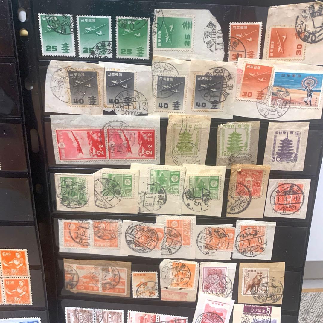 使用済み　日本切手　180枚　戦前　昭和　消印あり