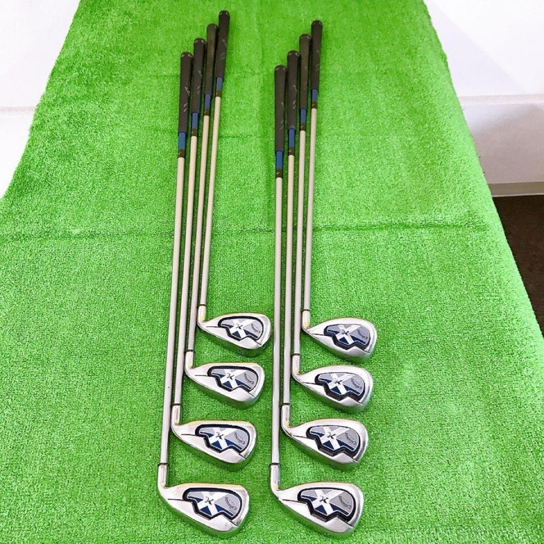 テ01★キャロウェイ X-18 8本レディースアイアンセットL Callaway