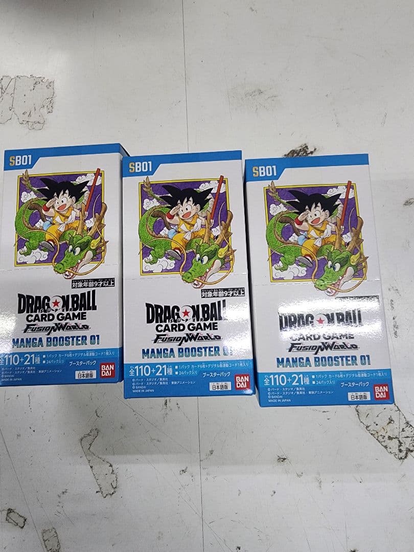 フュージョンワールド　MANGA BOOSTER 01 3BOX テープ付未開封