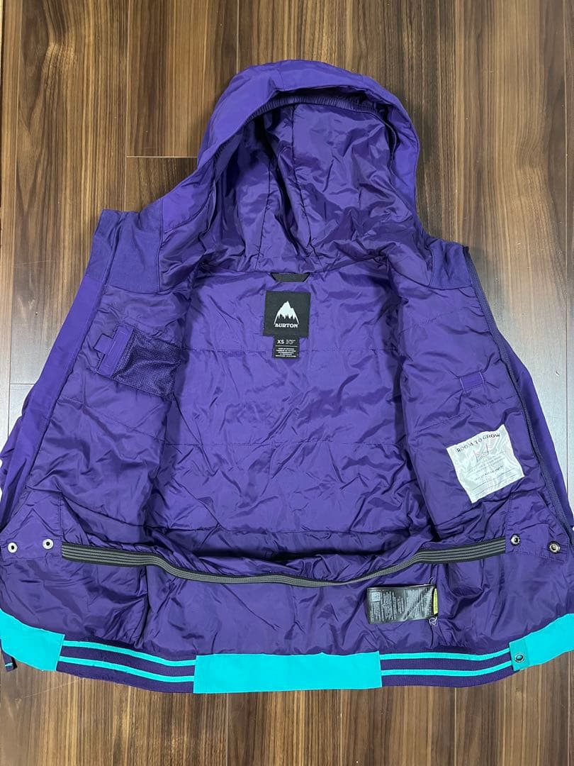 【美品】BURTON バートン キッズ スキーウェア 上下セット XS