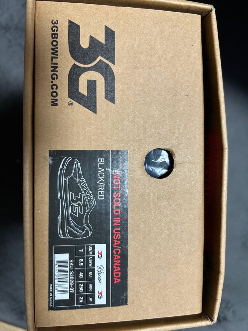 3G Racer ボウリングシューズ ブラック/レッド 25cm