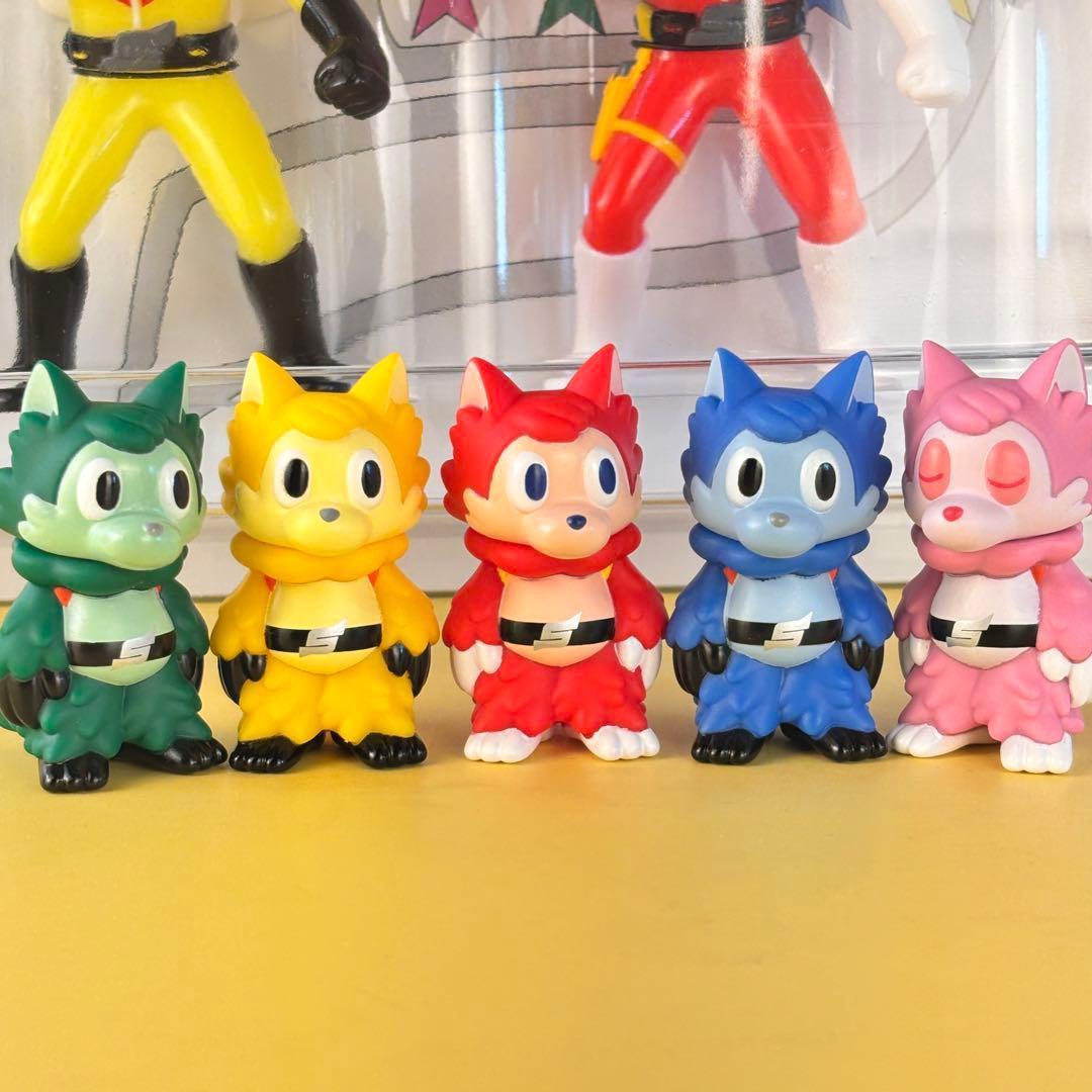 BANDAI 秘密戦隊ゴレンジャー ソフビセット 50周年限定品＋おまけ付