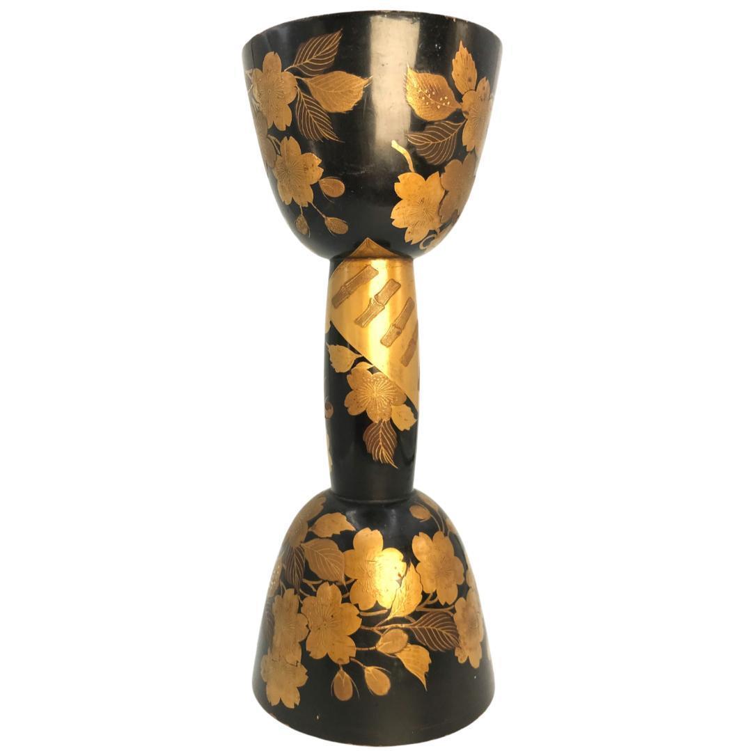 小鼓　古胴　和楽器　能楽　鼓　蒔絵　筒