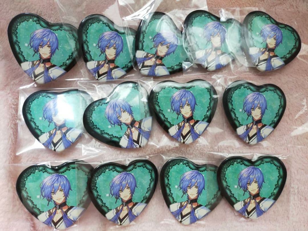夢職人と忘れじの黒い妖精 ハート缶バッジ イツキ 13個セット ゆめくろ