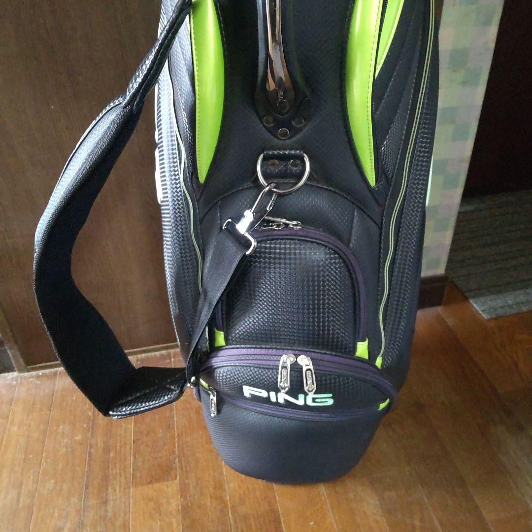 PING キャディバッグ ブラック/グリーン