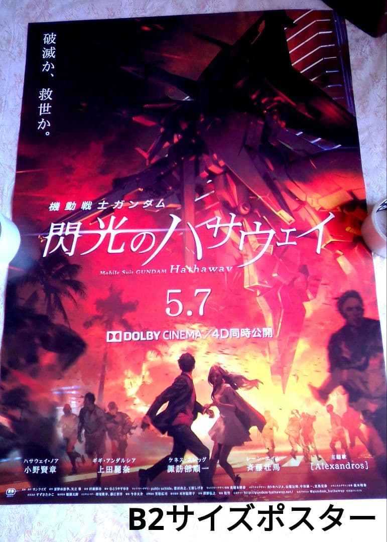 機動戦士ガンダム 閃光のハサウェイ　映画販促ポスター　非売品　映画館　上映