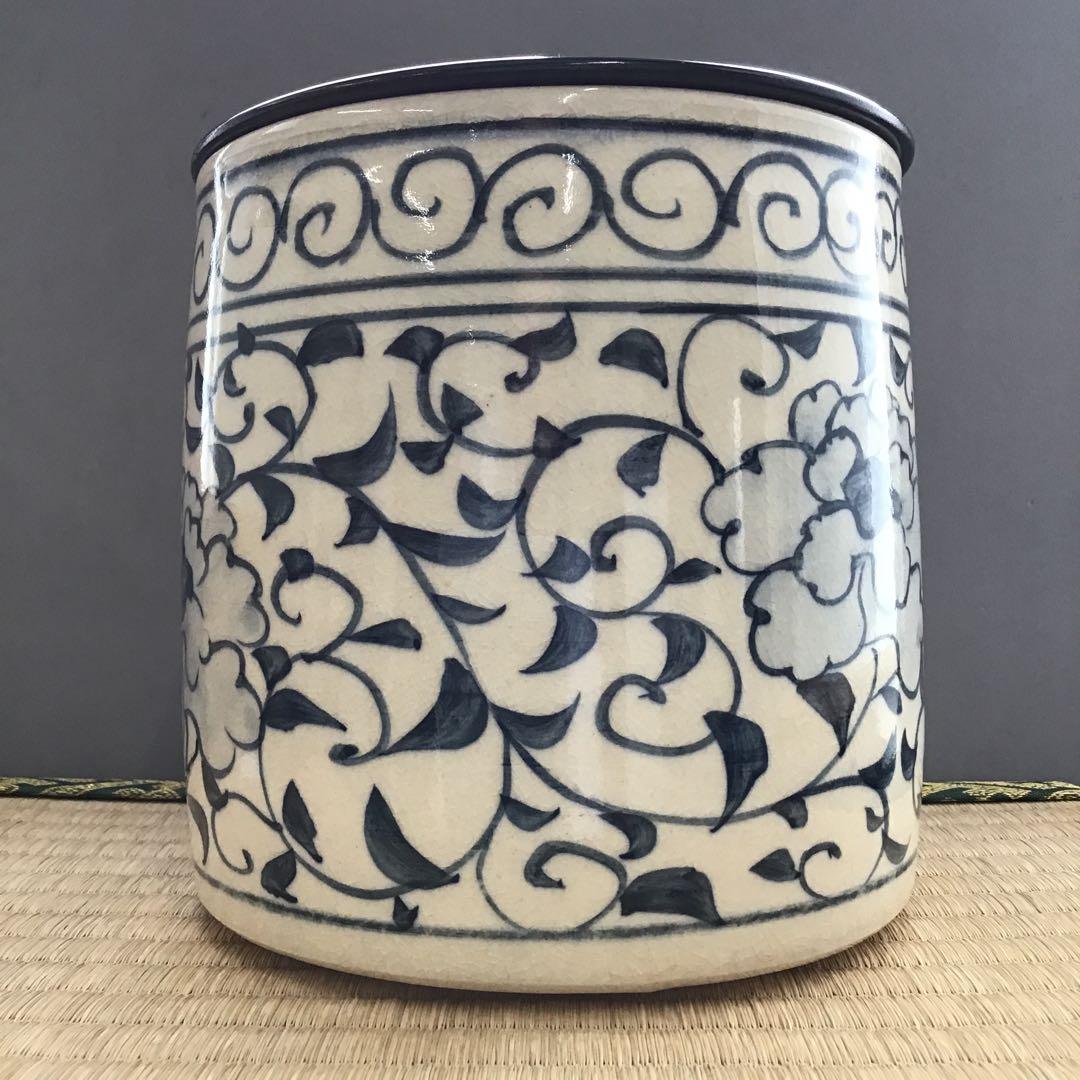 茶道具 水指 安南風 水指 直径約147ミリ 高さ約1 45ミリ N688