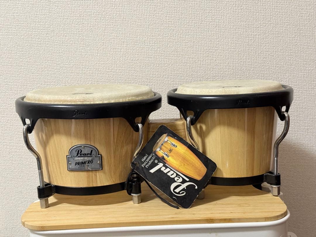 ボンゴ　pearl パール　ツール付き　パーカッション