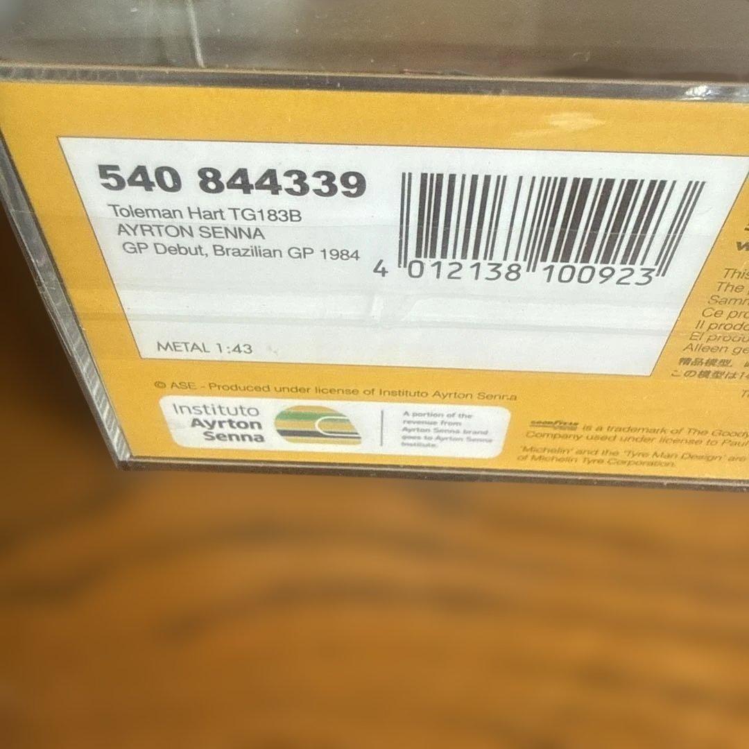 1/43 トールマン TG 183B A.セナ ブラジルGP 1984