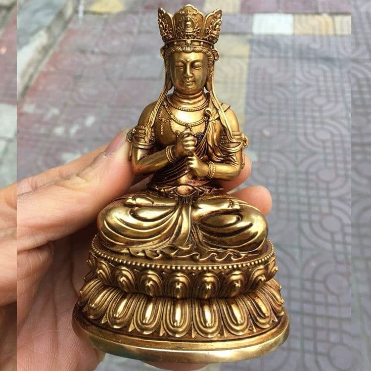 地蔵 大日如来菩薩像 観音 銅製 仏像 彫刻 置物 開運 風水