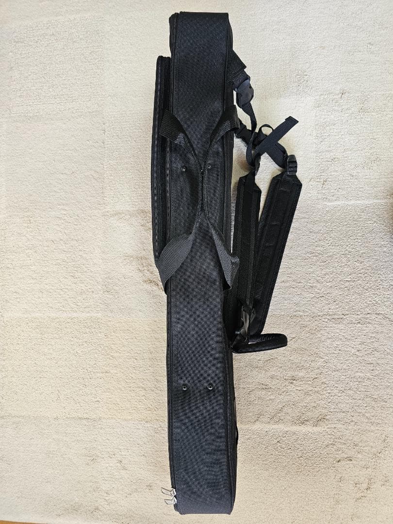 沖縄 三線　蛇皮 ソフトケース、ツメ付き 強化