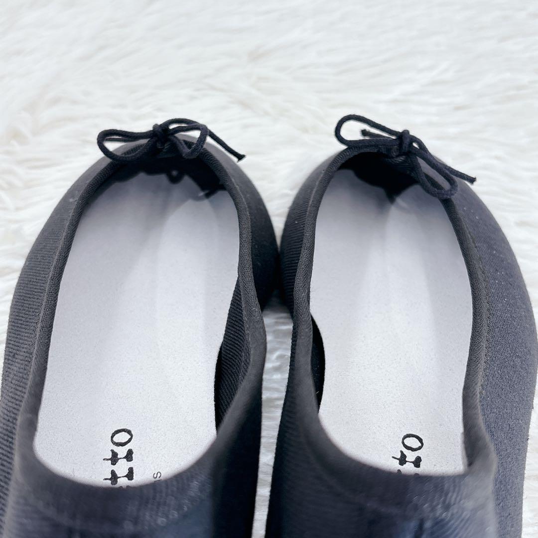 未使用級 レペット バレエシューズ リボン ブラック 黒