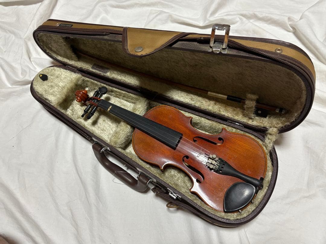 スズキ　バイオリン　No.200 1/10サイズ　ケース付良品1922-04-1